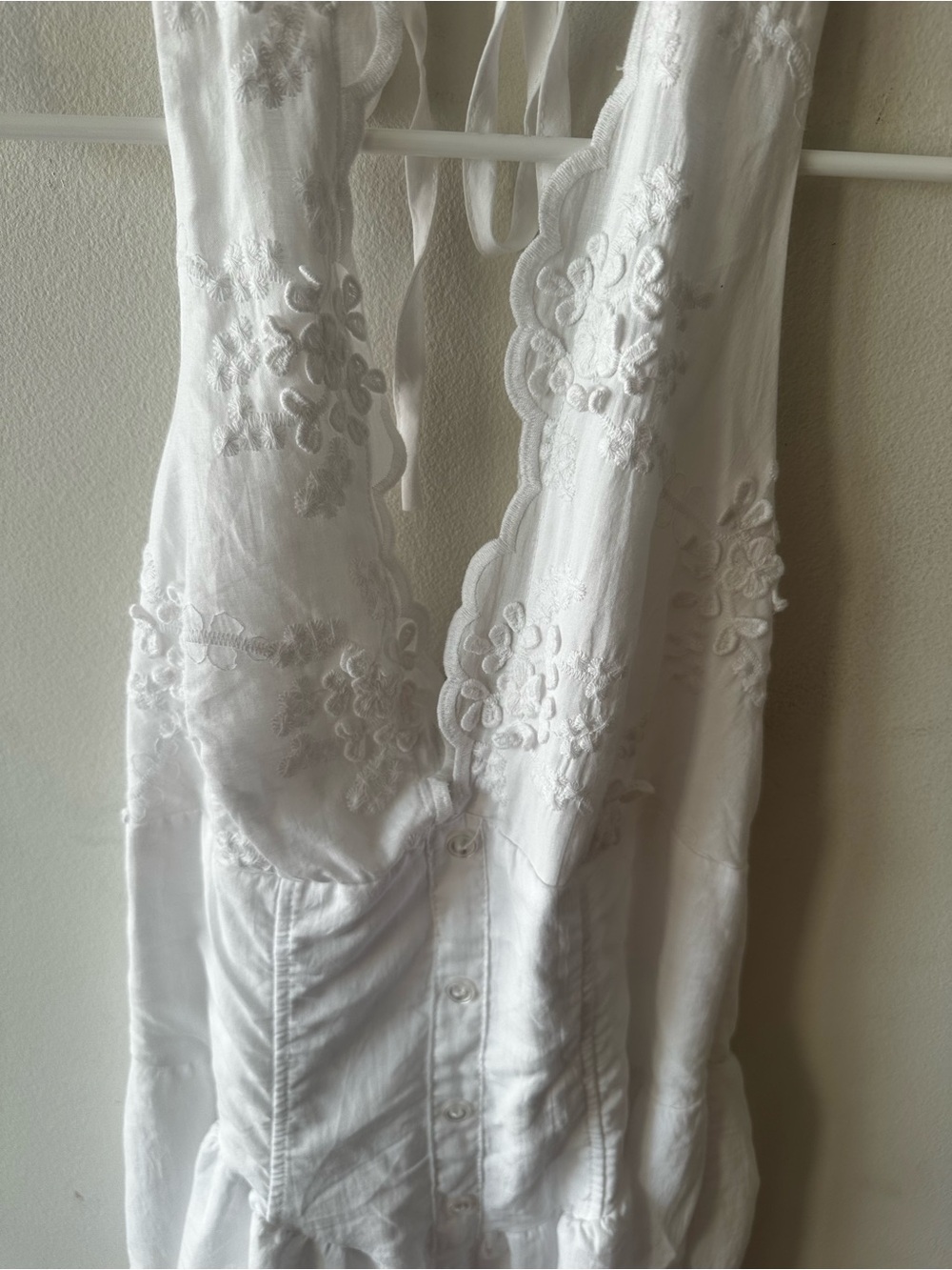 wild fable White Lace-Detail Maxi Dress - Picture 3 of 9